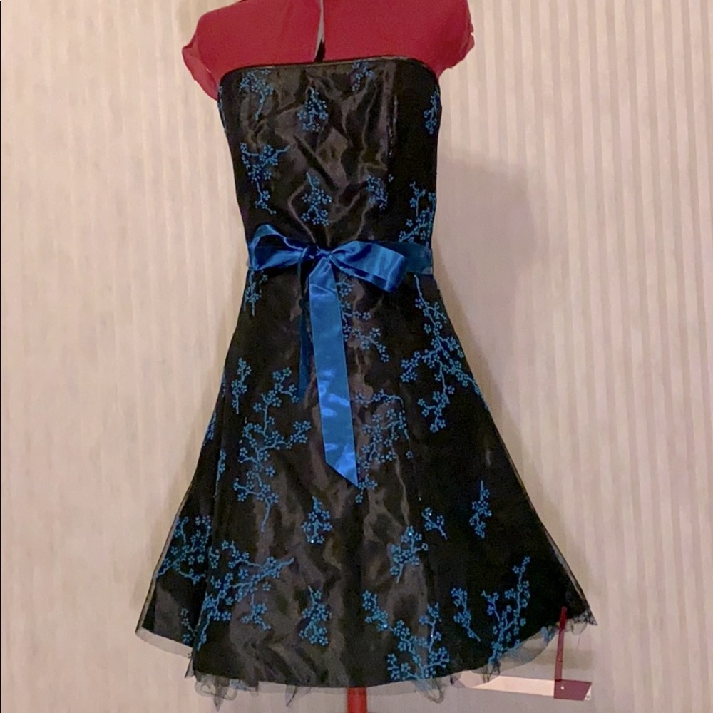 Vintage Jessica McClintock embroidered dress